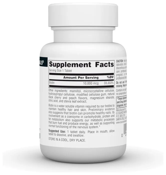 Biotin Fast Melt 10000 mcg - 120 tabs
