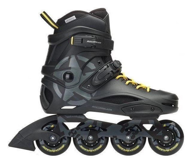 Роликовые коньки для взрослых Rollerblade RB 80 36.5 (6US) 230мм Black/yellow (07847700 800)