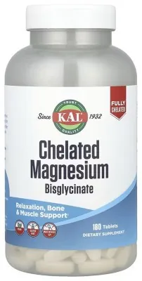 Chelated Magnesium Bisglycinate - 180 tabs
