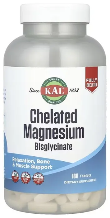 Chelated Magnesium Bisglycinate - 180 tabs
