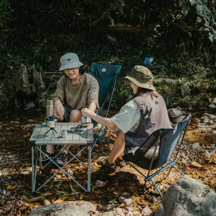 Стул складной ультралегкий Naturehike Stellaluna L04 CNK2450JJ015, размер М, алюминий, серый