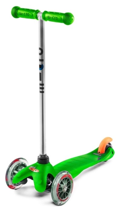 Самокат MICRO серії "Mini Classic" - ЗЕЛЕНИЙ (до 50 kg, 3-х колісний), укр, укр