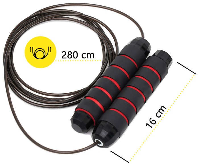Скакалка скоростная для кроссфита Cornix Speed Rope Classic XR-0150 Black/Red