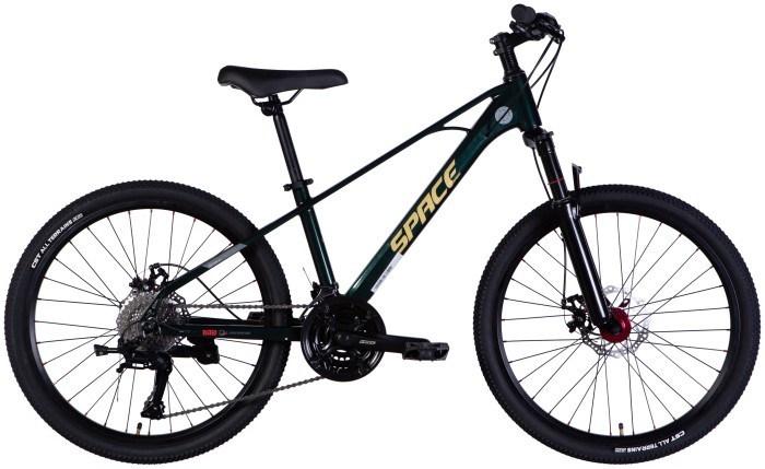 Велосипед MG 24" SPACE KID SKYLINE DD FR рама-13" зеленый 2025