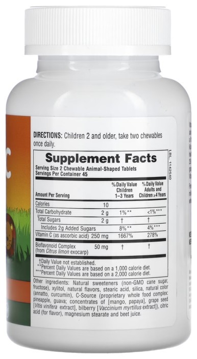 Kids Vit C Chewable - 90 tabs