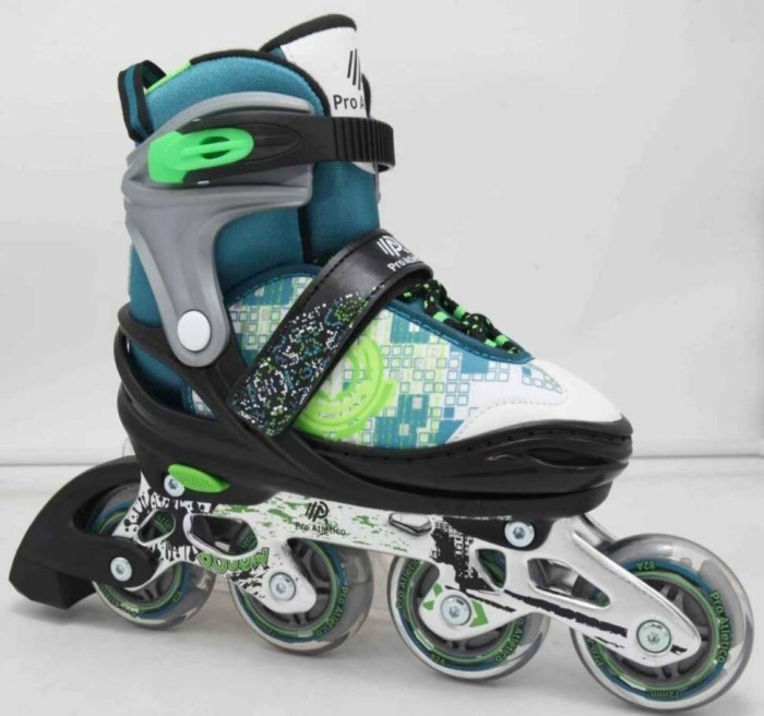 Ролики Maraton 2in1 Pro Atletico зелено-голубі (38-41)