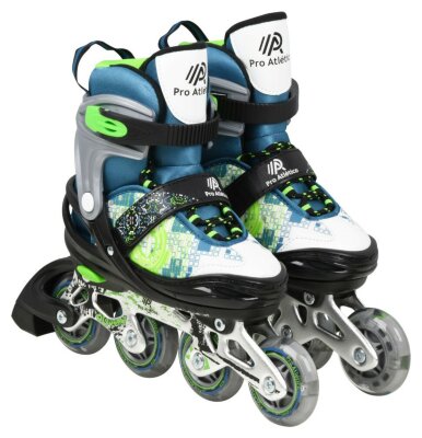 Ролики Maraton 2in1 Pro Atletico зелено-голубі (38-41)