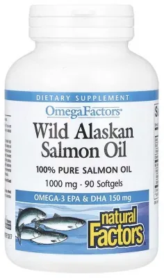 Wild Alaskan Salmon Oil 1000mg - 90 softgels