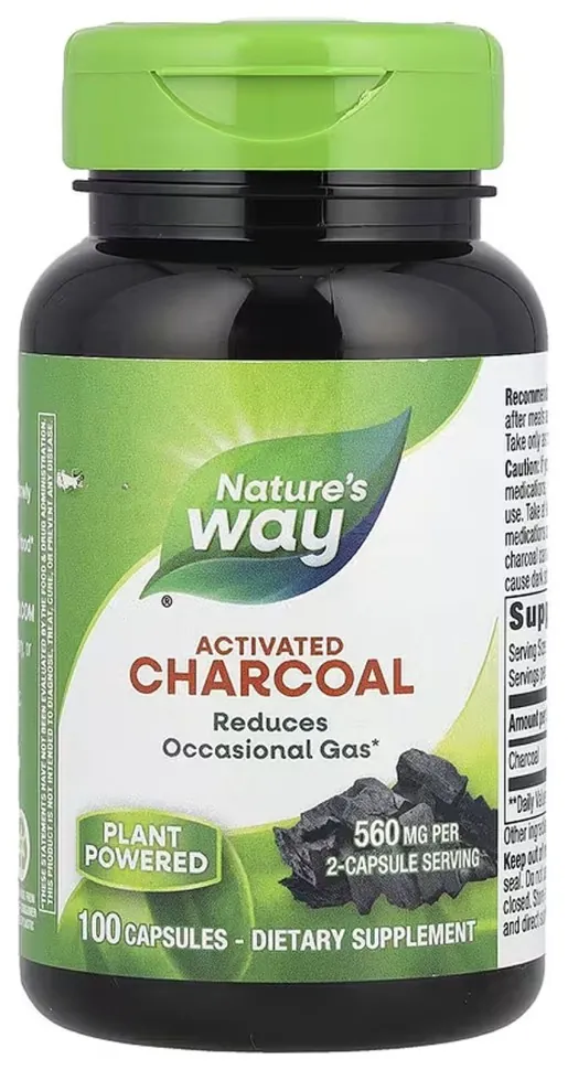 Activated Charcoal - 100 caps (DSN_2023-10-6394)