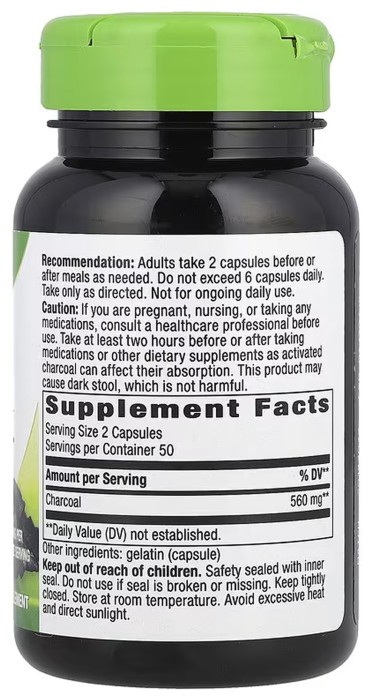 Activated Charcoal - 100 caps