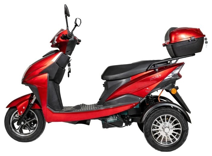 Электроскутер ATLAS Falcon Trike Box 1500W Red