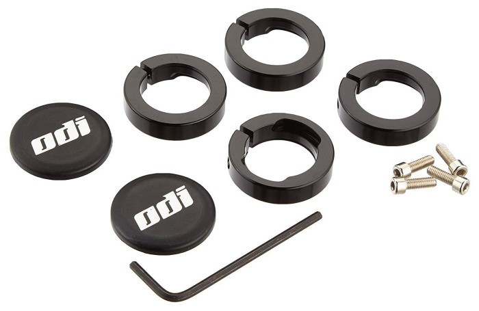 Замки для грипс ODI Set Lock Jaw Clamps из Snap Caps - черные