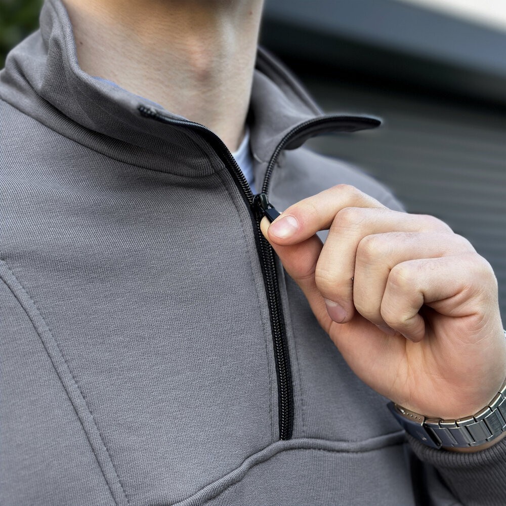 Спортивный костюм мужской графит кофта с брюками Pobedov Grand