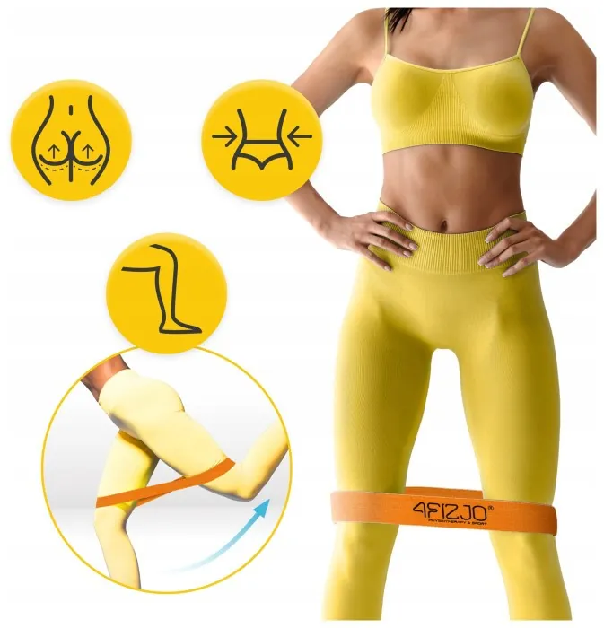Резинка для фитнеса и спорта из ткани 4FIZJO Flex Band 1-5 кг Orange (P-5907739310927)