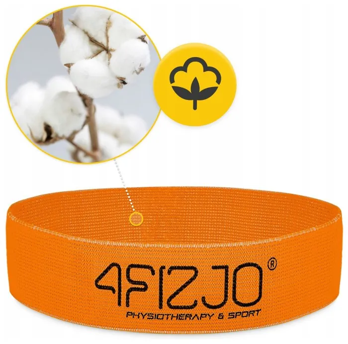 Резинка для фитнеса и спорта из ткани 4FIZJO Flex Band 1-5 кг Orange (P-5907739310927)
