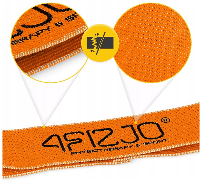 Резинка для фитнеса и спорта из ткани 4FIZJO Flex Band 1-5 кг Orange (P-5907739310927)
