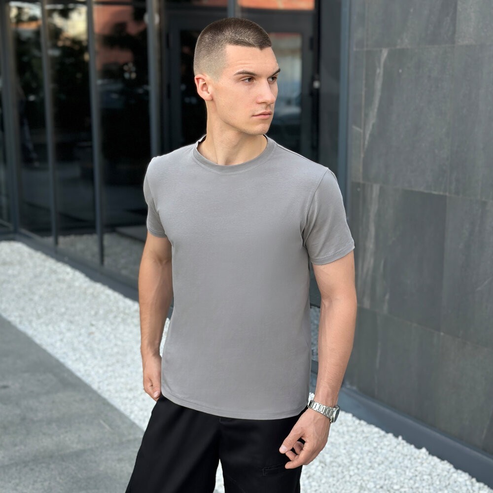 Мужская футболка стальная Pobedov Peremoga