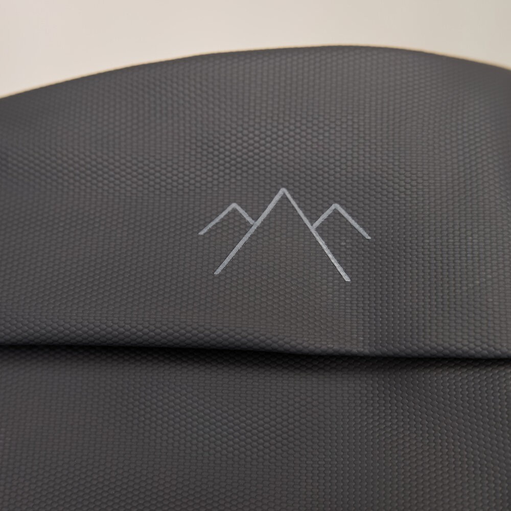 Чоловіча бананка нейлонова сумка сіра Pobedov Just, укр, укр