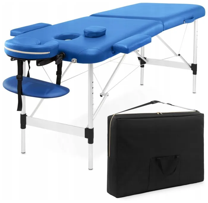 Масажний стіл складний 4FIZJO Massage Table Alu W60 Blue (P-5907739318404)