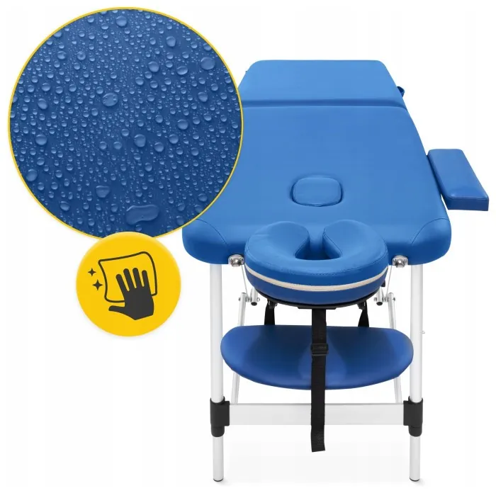 Масажний стіл складний 4FIZJO Massage Table Alu W60 Blue (P-5907739318404)