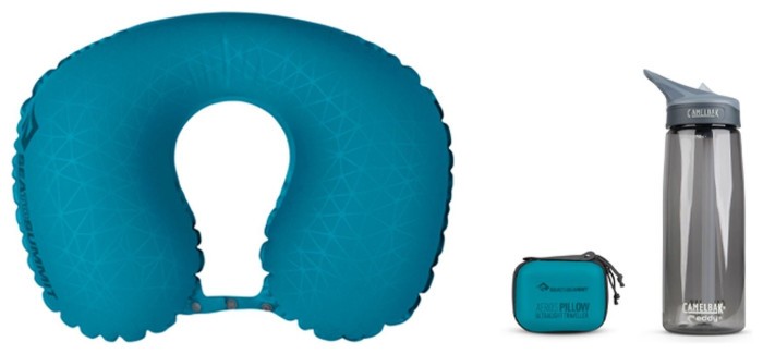 Подушка надувная Sea to Summit Aeros Ultralight Pillow Traveller, 11х39х29см, Aqua