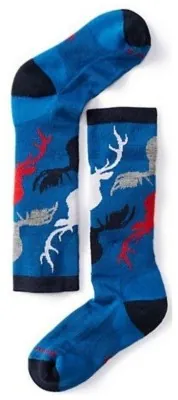 Носки детские Smartwool Wintersport Camo Bright Blue, р.