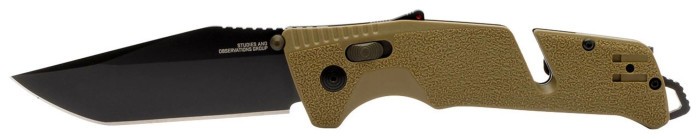 Раскладной нож SOG Trident AT, Flat Dark Earth-Tanto