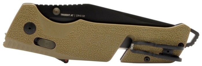 Раскладной нож SOG Trident AT, Flat Dark Earth-Tanto
