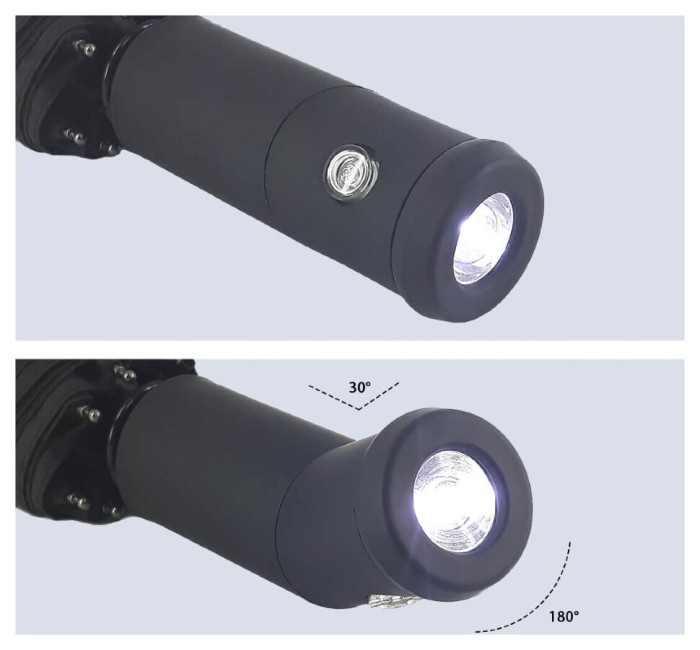 Зонт складной автомат с LED фонариком Mark Ryden Flash Light