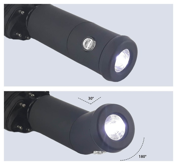 Зонт складной автомат с LED фонариком Mark Ryden Flash Light