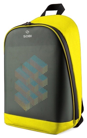Рюкзак Sobi Pixel Plus SB9707 Yellow з LED екраном, укр