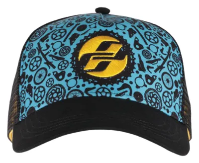Кепка Ghost Trucker blk/ar-blu/am-ylw