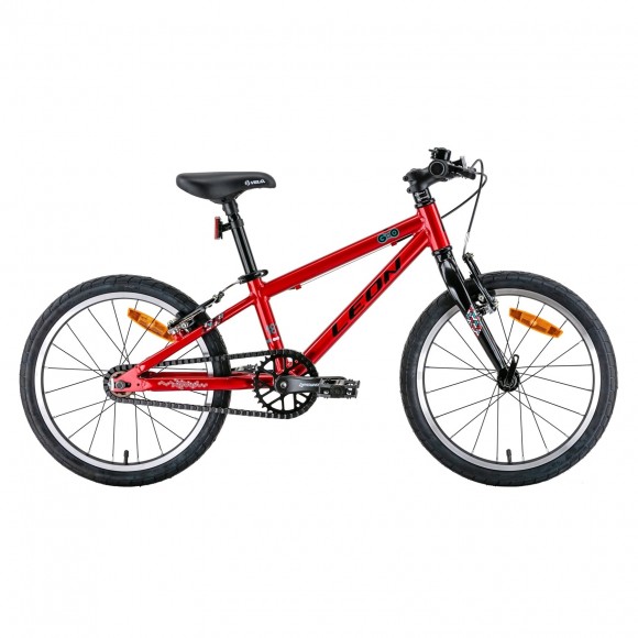 Велосипед 18" Leon GO Vbr 2022 (червоний з чорним)