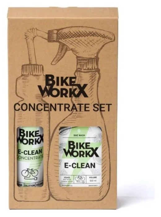 Очищувач BikeWorkX E-Clean Concentrate SET 250ml + 500ml, укр, укр