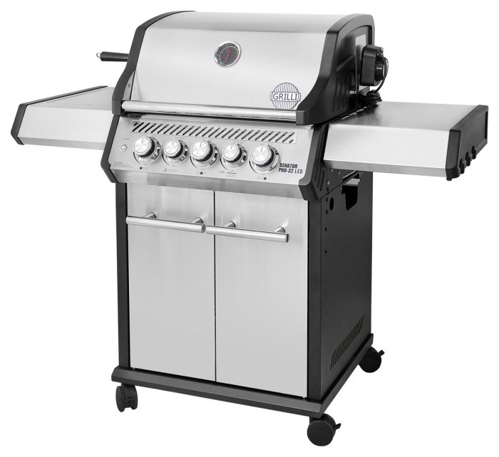 Газовый гриль Senator Pro-32 LED с системой BBQ Block Fire GRILLI 701377