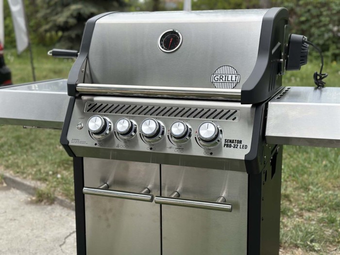 Газовый гриль Senator Pro-32 LED с системой BBQ Block Fire GRILLI 701377