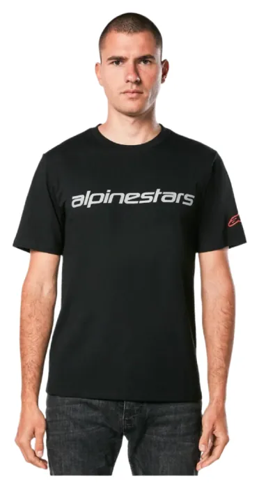 Футболка Alpinestars LINEAR WORDMARK 2.0 CSF TEE BLACK/GREY/RED, L