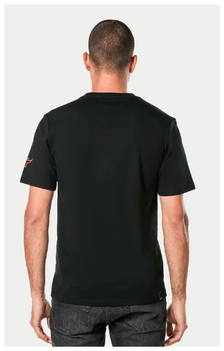 Футболка Alpinestars LINEAR WORDMARK 2.0 CSF TEE BLACK/GREY/RED, L