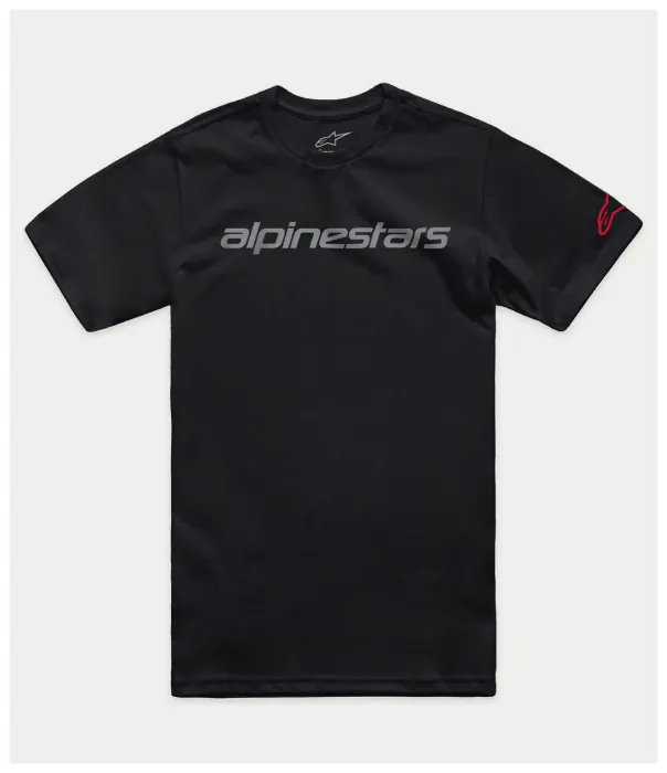 Футболка Alpinestars LINEAR WORDMARK 2.0 CSF TEE BLACK/GREY/RED, L