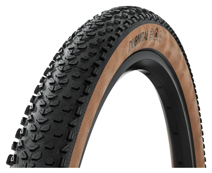 Покришка безкамерна Continental Dubnital Trail Grip 29" | 29 X 2.40 чорна/коричнева складна skin