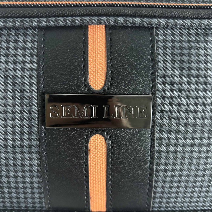 Валіза Semi Line 20" (S) Black/Orange Line (T5734-1)