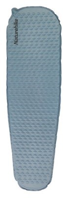 Матрас надувной туристический одноместный Naturehike CNK2300DZ013, 185x55x3.5 см, голубой, овальный