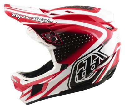 Велосипедный шлем TLD D4 POLYACRYLITE HELMET; THE LINE [FIRE/WHITE] M