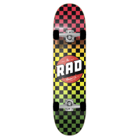 RAD Скейтборд Checkers Complete Skateboard 8" - Rasta Fade