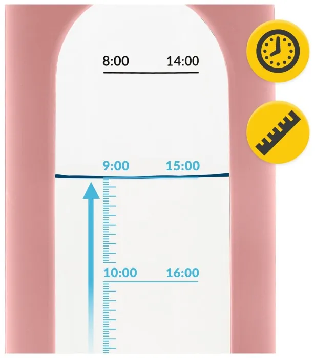 Бутылка для воды спортивная 4FIZJO 1000 мл стеклянная Pink (P-5905973403887)