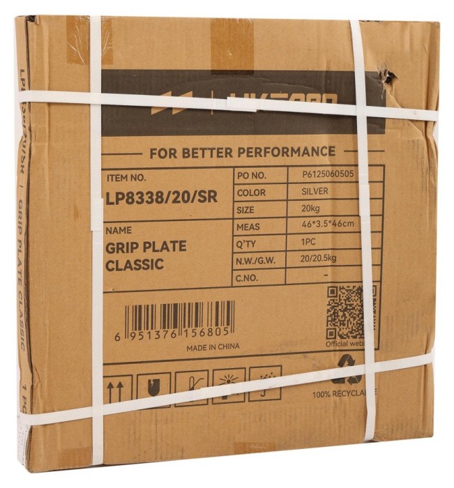 Блинчики диски стальные 2 Handle металлическая втулка LiveUp LP8338-20 ø51мм 20кг серый