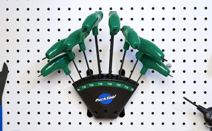 Набор торксов Park Tool PH-T1.2 T6/T8/T10/T15/T20/T25/T30/T40 с L-образной пластиковой ручкой