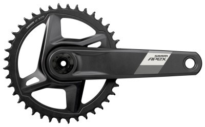 Комплект шатунів Sram APEX 1 DUB WIDE, 170мм 40T, чорні (OEM)