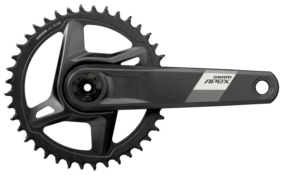 Комплект шатунів Sram APEX 1 DUB WIDE, 170мм 40T, чорні (OEM) (CHW-09-85)