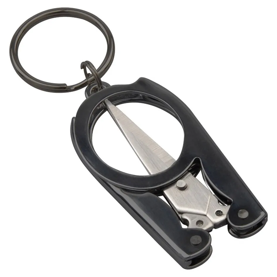 Munkees 2512 брелок-ножиці Folding Scissors black (2512-BK)